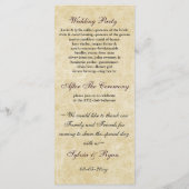 Programme Dentelle rustique enveloppé Mason Jar Mariage (Dos)