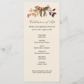 Programme des célébrations de la vie dans la régio (Devant)