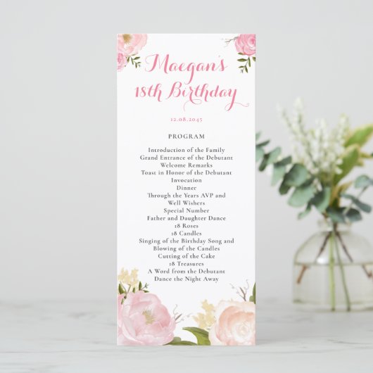 Programme des fleurs d'aquarelle romantique - PERS (Debout devant)