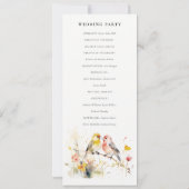 Programme des Mariages Inséparables botaniques sau (Dos)