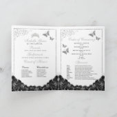Programme des papillons Quinceanera Black & Silver (Intérieur)