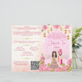 Programme des rituels mariages hindous lotus roses (Debout devant)