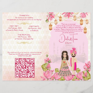 Programme des rituels mariages hindous lotus roses