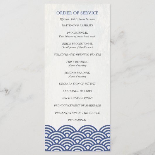 Programme des vagues de Seigaiha japonais/Ordre de (Dos)