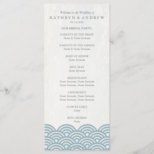 Programme des vagues de Seigaiha japonais/Ordre de (Devant)