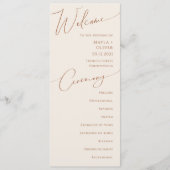 Programme Désert de Whimsical | Mariage beige (Devant)