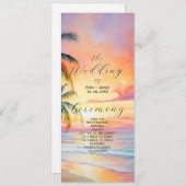 Programme Destination Sunset Beach Wedding (Devant / Derrière)