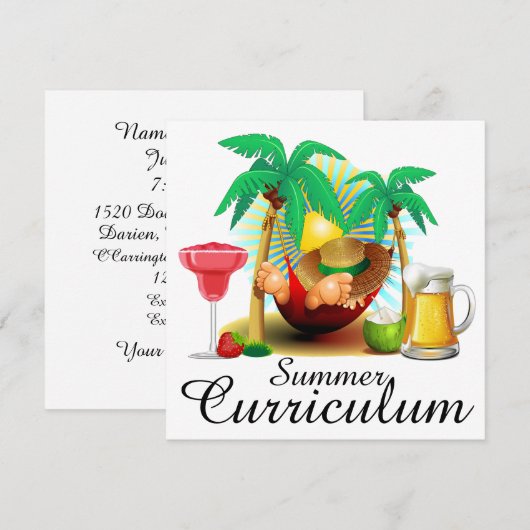 Programme d'été / Vacances / Parti de la retraite (Devant / Derrière)