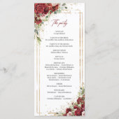 Programme d'eucalyptus des roses rouges profondes (Dos)