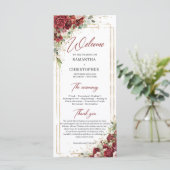 Programme d'eucalyptus des roses rouges profondes (Debout devant)