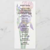 Programme Deux iris barbus Un marron Un violet (Dos)