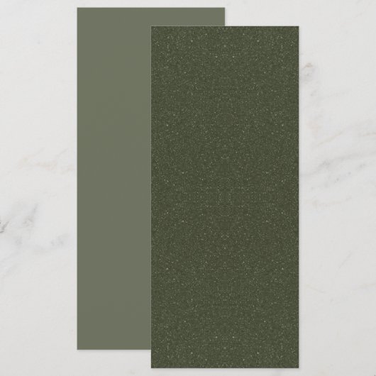 Programme d'événement plat vert à la mousse mouche (Devant / Derrière)