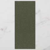 Programme d'événement plat vert à mousse tachetée (Devant)