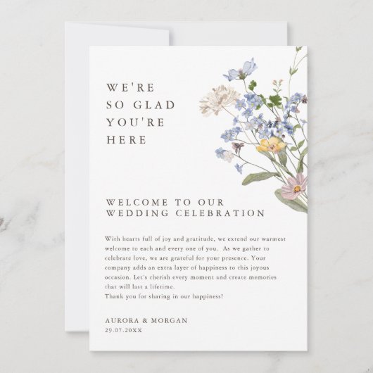 Programme d'événements de week-end Fleur sauvage d (Devant)