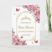 Programme d'événements d'église de Quinceañera Fuc (Devant)