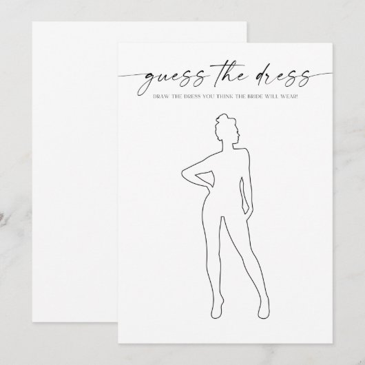 Programme Devinez le jeu de la Fête des mariées vestimentair (Devant / Derrière)