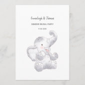 Programme Devinez Le Prix Jeu Moderne Baby Elephant Card (Dos)