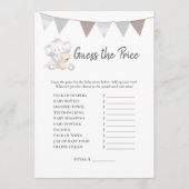 Programme Devinez Le Prix Jeu Moderne Baby Elephant Card (Devant)