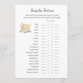 Programme Devinez Les Caractéristiques Jeu Teddy Bear Card (Devant)