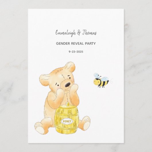 Programme Devinez Leur Age Jeu Teddy Bear Card (Dos)