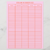 Programme d'examen Planificateur pratique pour les (Devant)