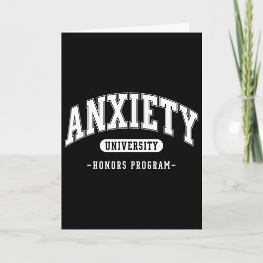 Programme d'honneurs d'anxiété universitaire Drôle (Devant)