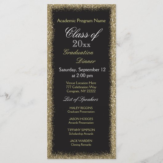 Programme Dîner d'études (Devant)