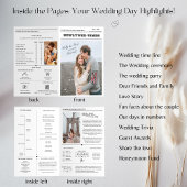 Programme d'infographie Mariage de journal plié