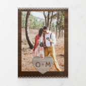 Programme d'invitation de mariage rustique Cartes  (Page de couverture)