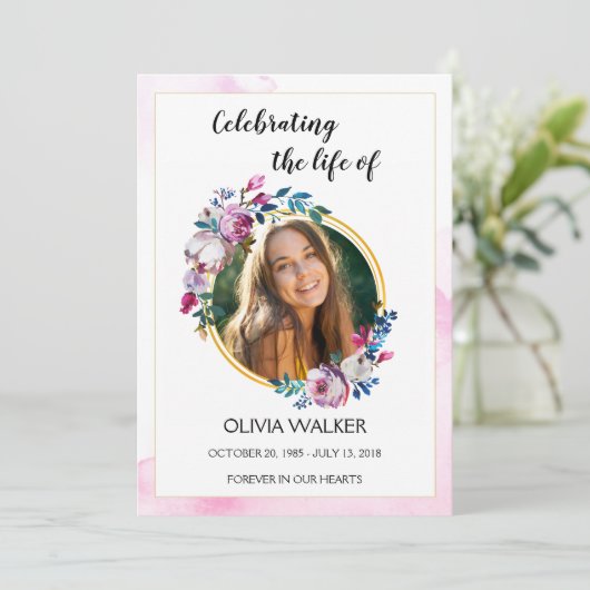 Programme d'ordonnance de service des fleurs viole (Debout devant)