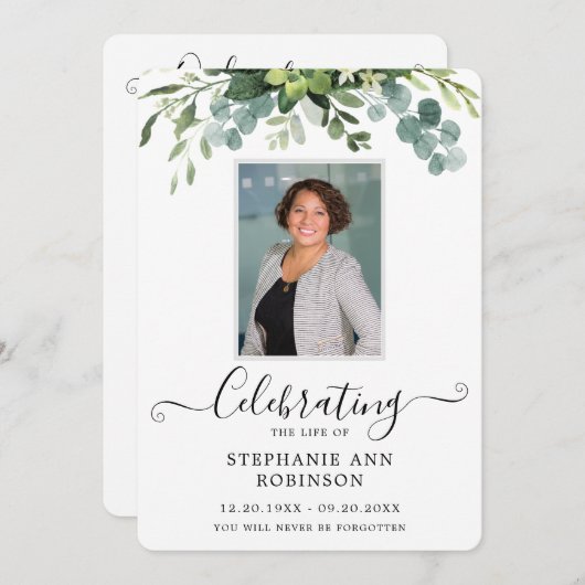 Programme d'ordonnance de service pour la célébrat (Devant / Derrière)