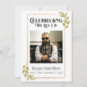 Programme d'Ordre de service commémoratif des funé (Devant)