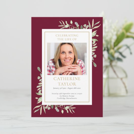 Programme d'Ordre de service commémoratif des funé (Debout devant)