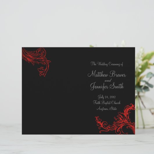 Programme d'ordre de service et de cérémonie des M (Debout devant)