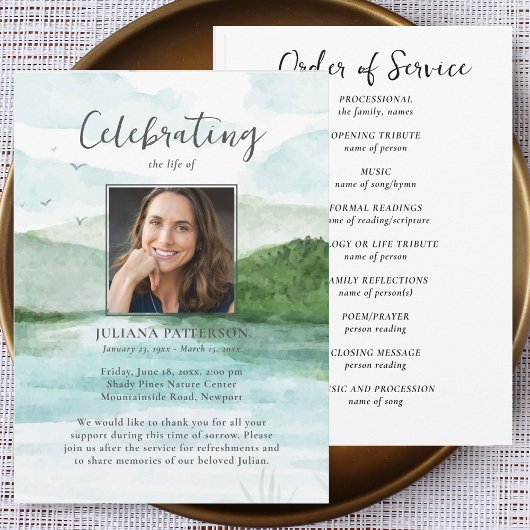 Programme d'ordre de service funéraire de Mountain