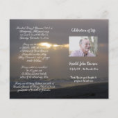 Programme d'ordre de service pour les funérailles  (Devant)