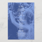 Programme Double Photo de mariage (Dos)