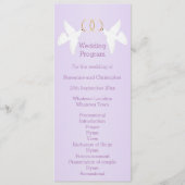 Programme Doves Design Mariage couleur Lilac (Devant)