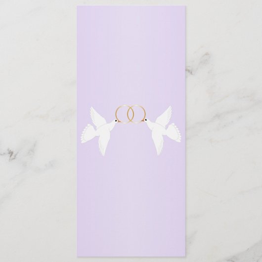 Programme Doves Design Mariage couleur Lilac (Dos)