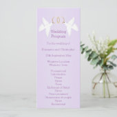 Programme Doves Design Mariage couleur Lilac (Debout devant)
