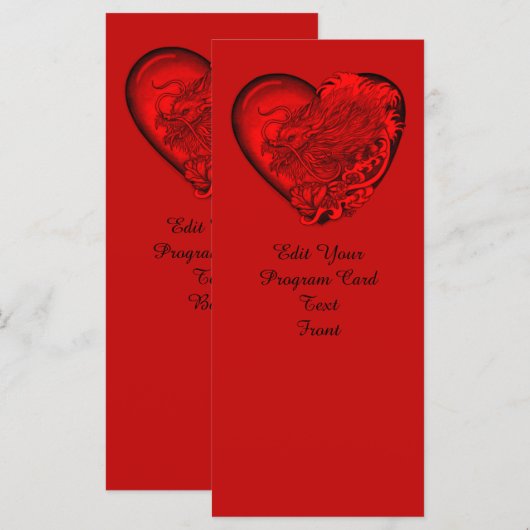 Programme Dragon Heart (Devant / Derrière)