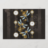 Programme Dragonflies de Steampunk sur arrière - plan rayé b (Devant)