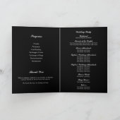 Programme Drapeau de la fierté Photo de mariage gay Typograp (Intérieur)