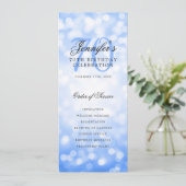 Programme du 70e anniversaire Menu Bokeh Bleu Mari (Debout devant)