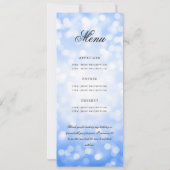 Programme du 70e anniversaire Menu Bokeh Bleu Mari (Dos)