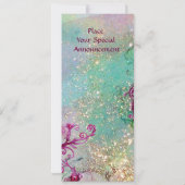 PROGRAMME DU BAL MASQUÉ ÉLÉGANT LADY BLUE MASK (Dos)