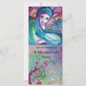 PROGRAMME DU BAL MASQUÉ ÉLÉGANT LADY BLUE MASK (Devant)