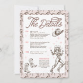 Programme du dernier rodéo de l'enterrement de vie (Dos)