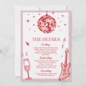 Programme du dernier week-end de jeune fille en di (Dos)