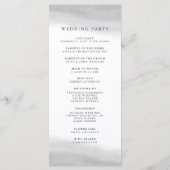 Programme du Mariage Brumeux (Dos)